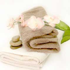 Spa Towels and Flowers, Aromatouch, Ion Cleansing in Central Alberta